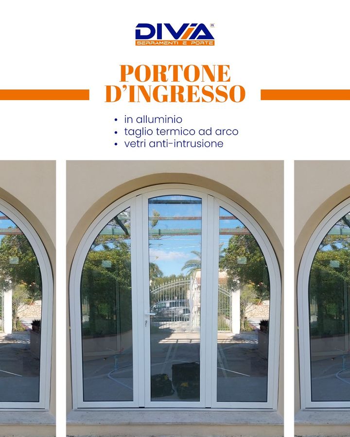 #Installazione Portone d'ingresso 🏠🚪

➡ in alluminio
➡ taglio termico ad arco
➡